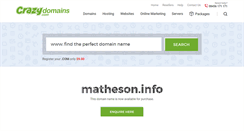 Desktop Screenshot of matheson.info